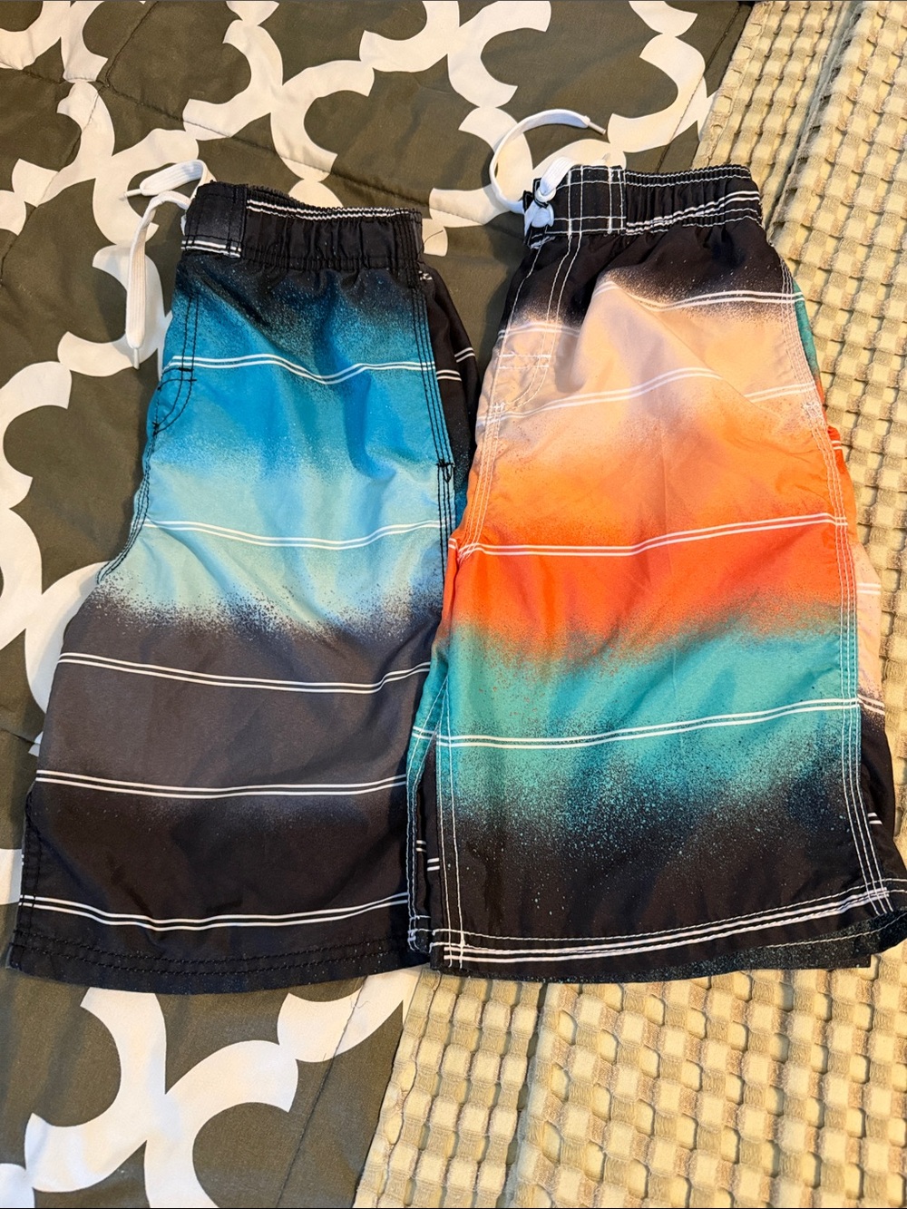 Kids Kanu Surf Stripe Swim Shorts
